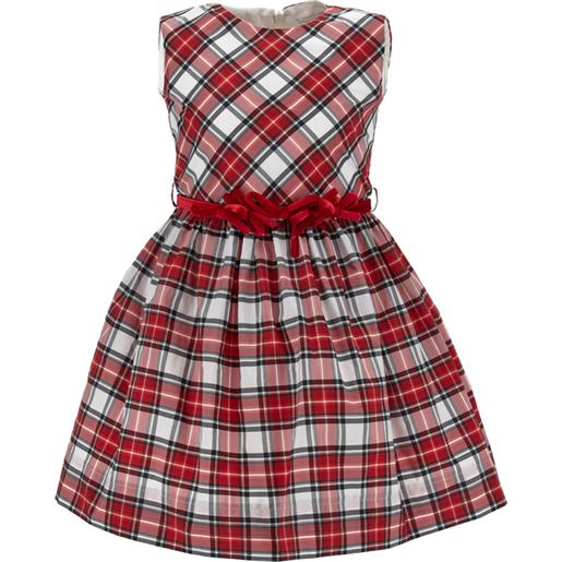 Monnalisa scamiciato taffetà tartan