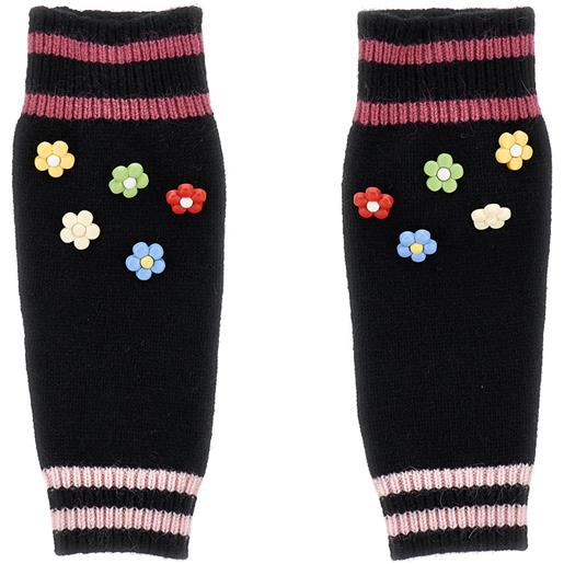 Monnalisa scaldamuscoli lana soft con fiori