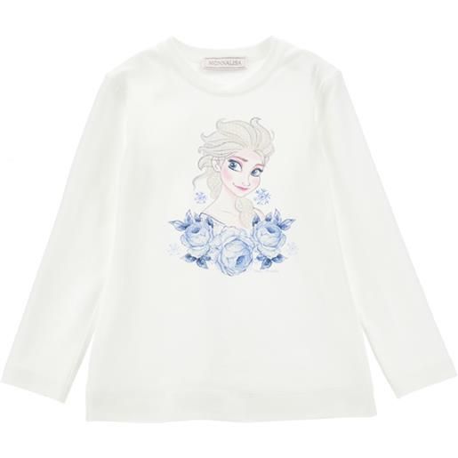 Monnalisa t-shirt elsa con strass