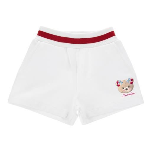 Monnalisa shorts teddy felpa cotone