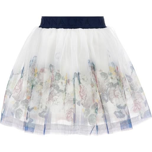 Monnalisa gonna tulle rose barocche