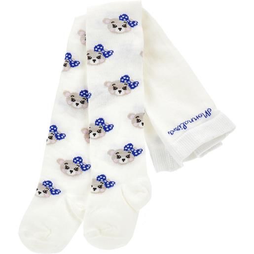 Monnalisa collant caldo cotone jacquard