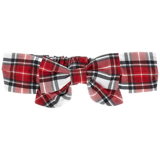 Monnalisa fascia per capelli taffetà tartan