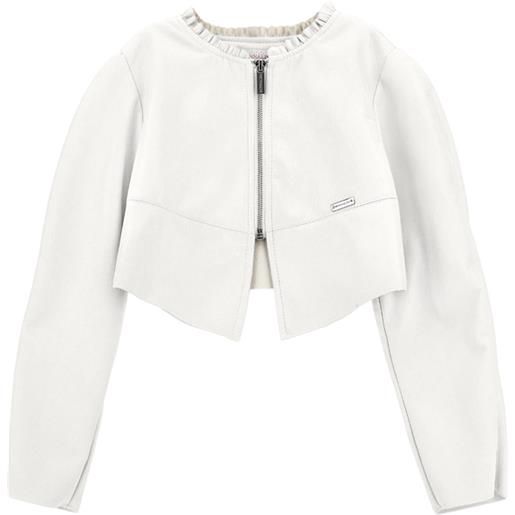 Monnalisa giubbetto tessuto spalmato