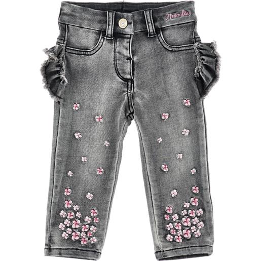 Monnalisa jeans denim cargo con galette
