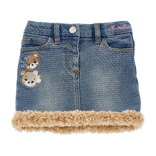 Monnalisa gonna denim jacquard