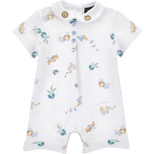 Monnalisa pagliaccetto cotone con collettino