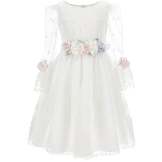 Monnalisa abito lulù ricamato