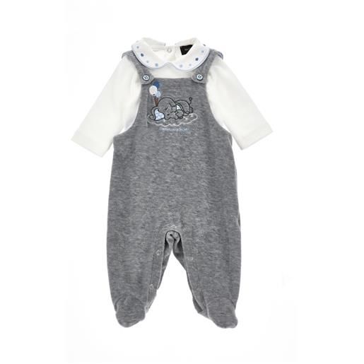 Monnalisa completo cotone ciniglia salopette