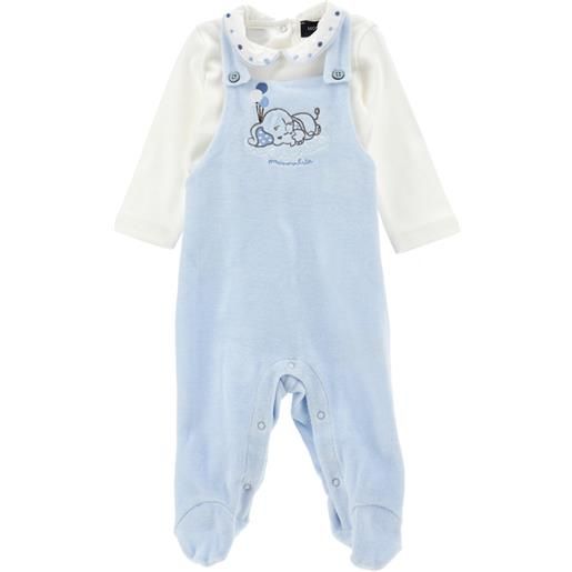 Monnalisa completo cotone ciniglia salopette