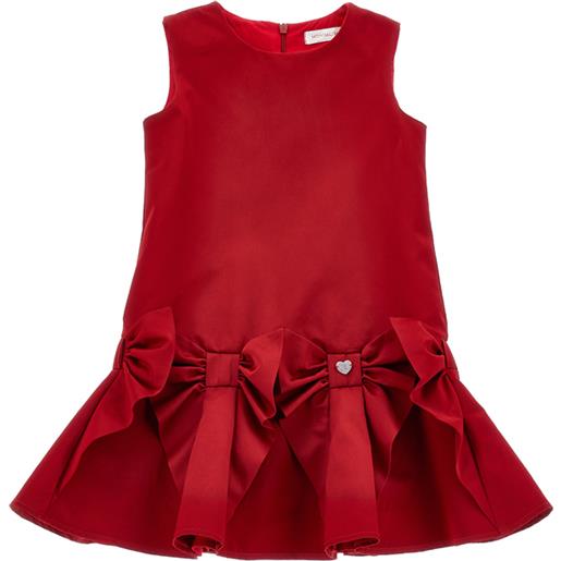 Monnalisa abito smanicato duchesse maxifiocchi