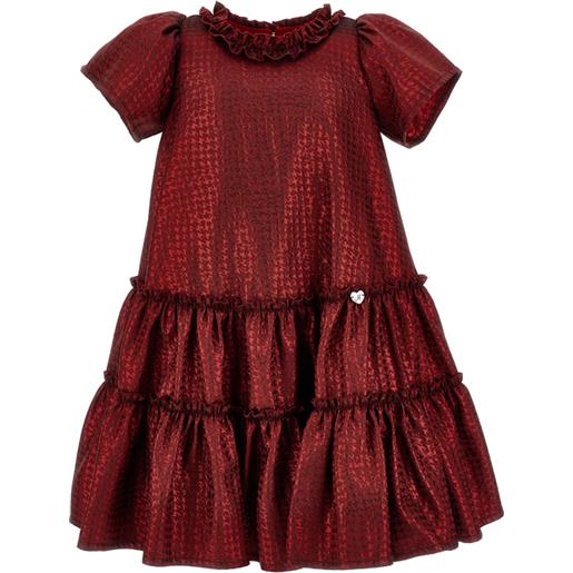 Monnalisa abito jacquard pied de poule