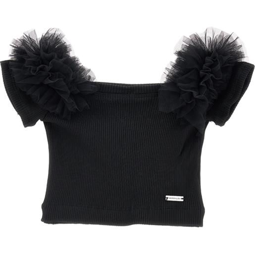 Monnalisa top viscosa tulle
