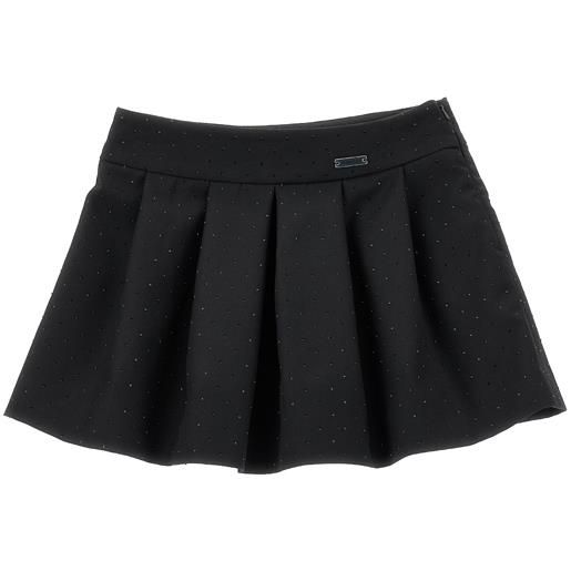 Monnalisa minigonna viscosa con strass