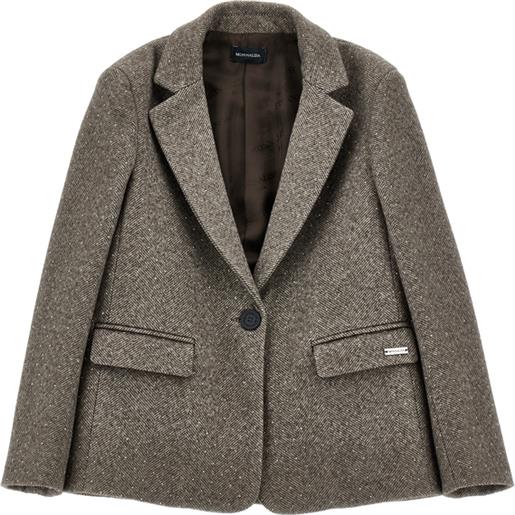 Monnalisa blazer velour con strass