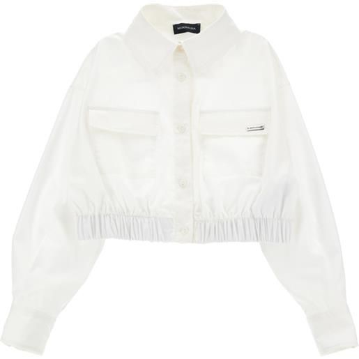 Monnalisa camicia popeline tasche cargo
