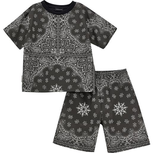 Monnalisa completo popeline due pezzi paisley