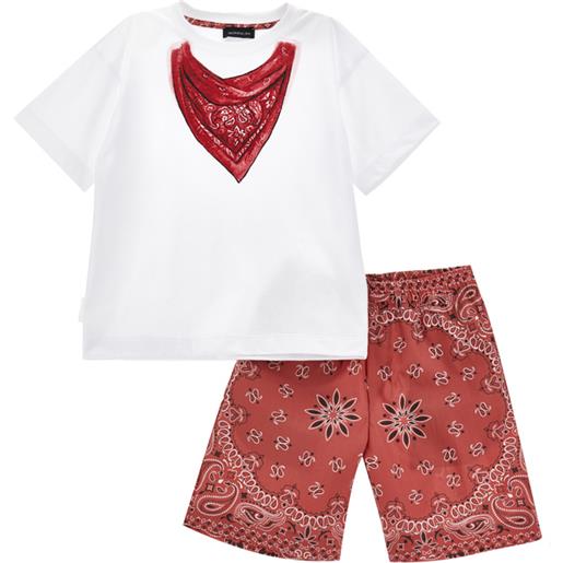 Monnalisa completo popeline due pezzi paisley