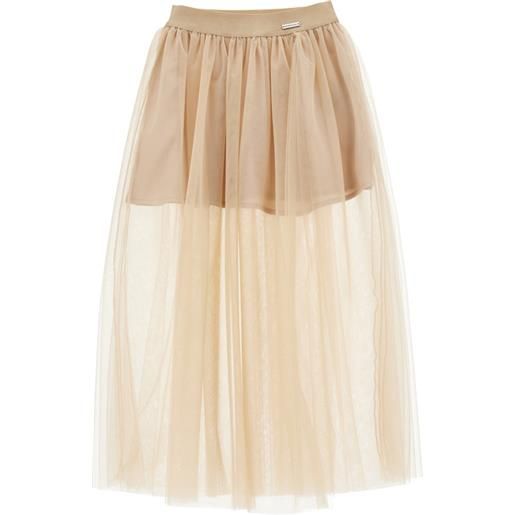 Monnalisa gonna longuette tulle manoseta