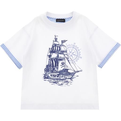 Monnalisa t-shirt jersey stampa pirati