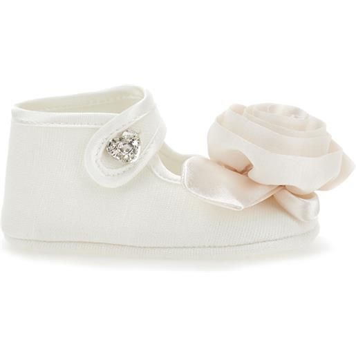 Monnalisa ballerine jersey con rosa applicata