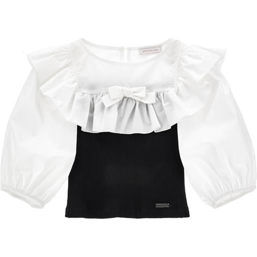 Monnalisa top cotone con viscosa