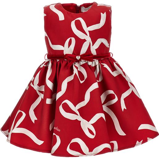 Monnalisa abito smanicato mikado fiocchi