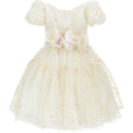 Monnalisa abito ludovica tulle ricamato