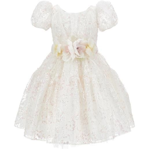 Monnalisa abito ludovica tulle ricamato