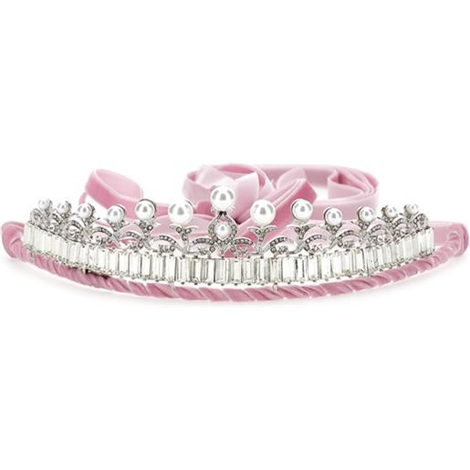 Monnalisa diadema strass e velluto