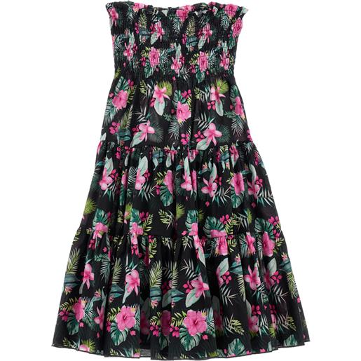 Monnalisa abito mussola arricciato jungle