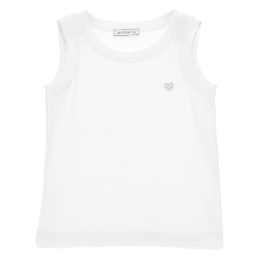 Monnalisa canotta viscosa a costine