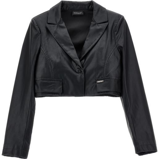 Monnalisa giacchino spencer tessuto spalmato