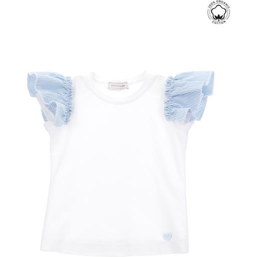 Monnalisa t-shirt cotone organico volants