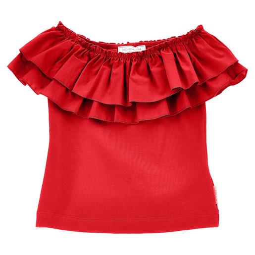 Monnalisa t-shirt jersey con maxigale