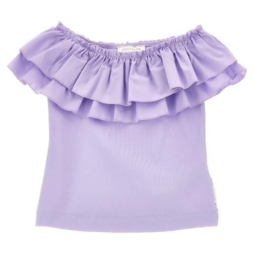 Monnalisa t-shirt jersey con maxigale