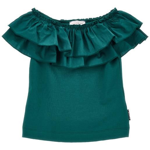 Monnalisa t-shirt jersey con maxigale