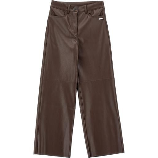 Monnalisa pantaloni tessuto spalmato stretch