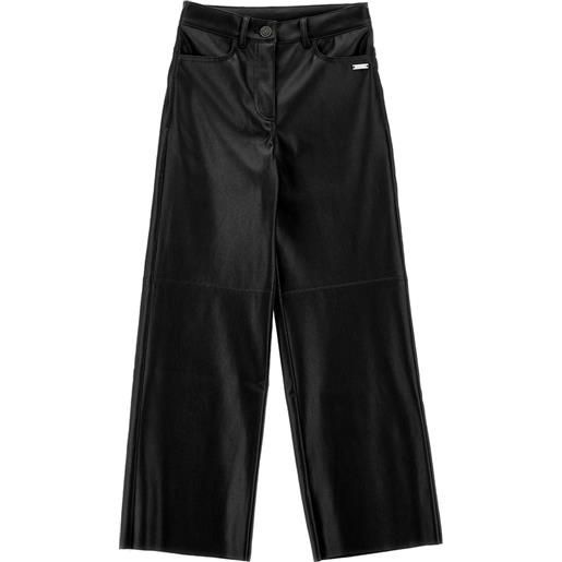 Monnalisa pantaloni tessuto spalmato stretch