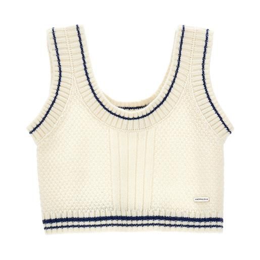 Monnalisa gilet bicolor knitwear