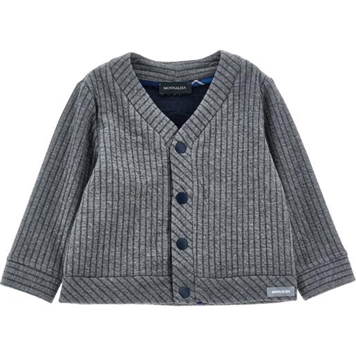 Monnalisa cardigan maglia gessata