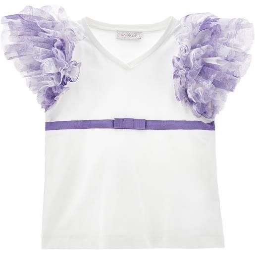Monnalisa t-shirt con maniche tulle