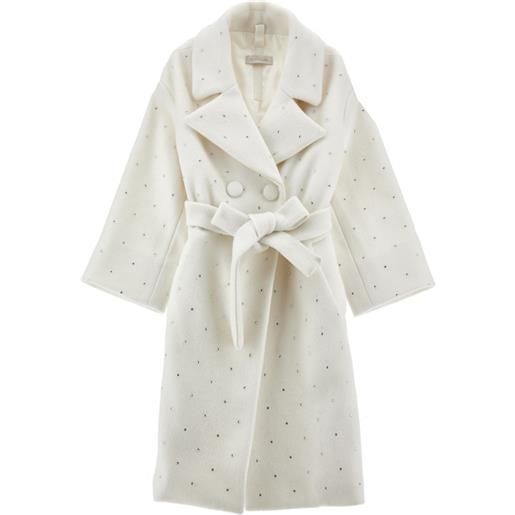 Monnalisa cappotto panno con strass