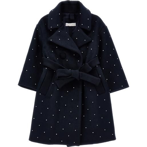 Monnalisa cappotto panno con strass