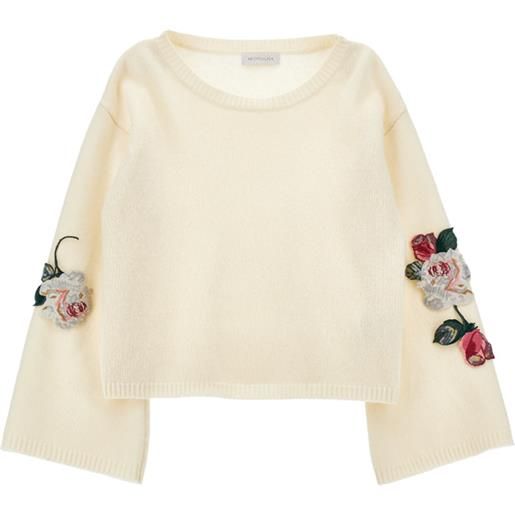 Monnalisa pull con maniche ricamate