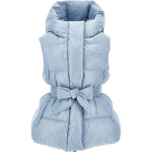 Monnalisa gilet imbottito con cintura a nastro