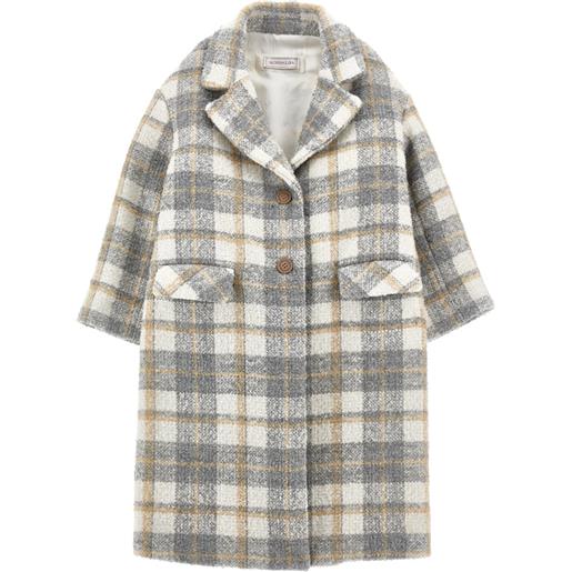 Monnalisa cappotto bouclé tartan