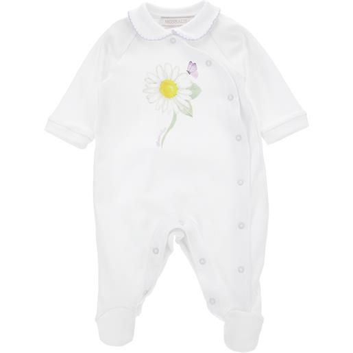 Monnalisa tutina cotone margherita con colletto