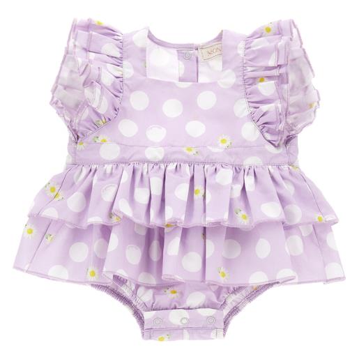 Monnalisa pagliaccetto popeline pois