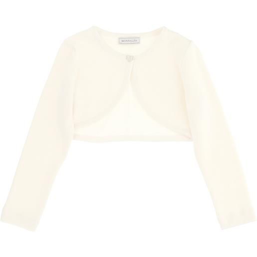 Monnalisa cardigan corto lana merino